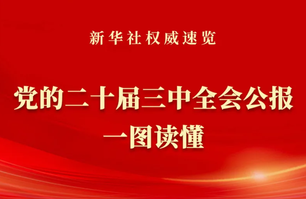 黨的二十屆三中全會公報一圖讀懂